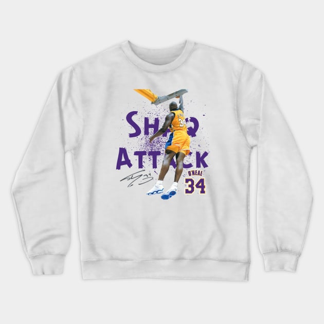 Shaq Attack Crewneck Sweatshirt by MrPhilFox
